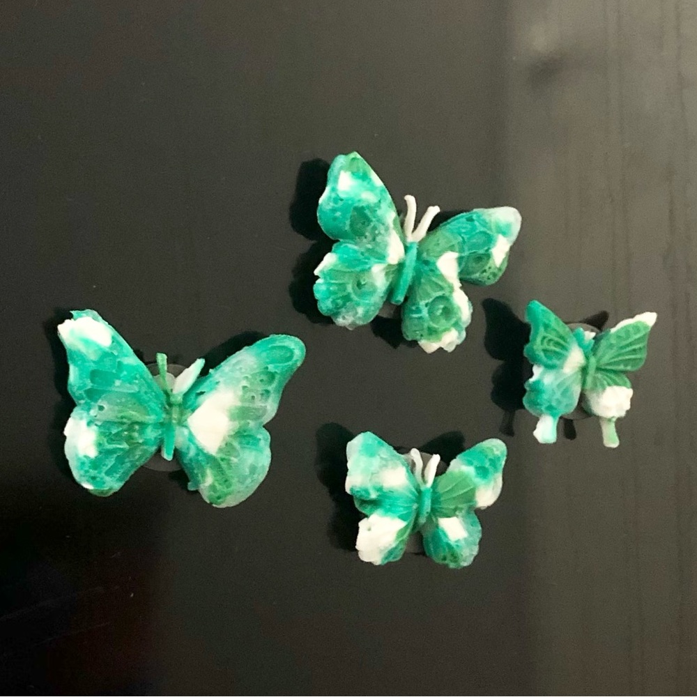 Handmade Recycled Butterfly Magnet Set